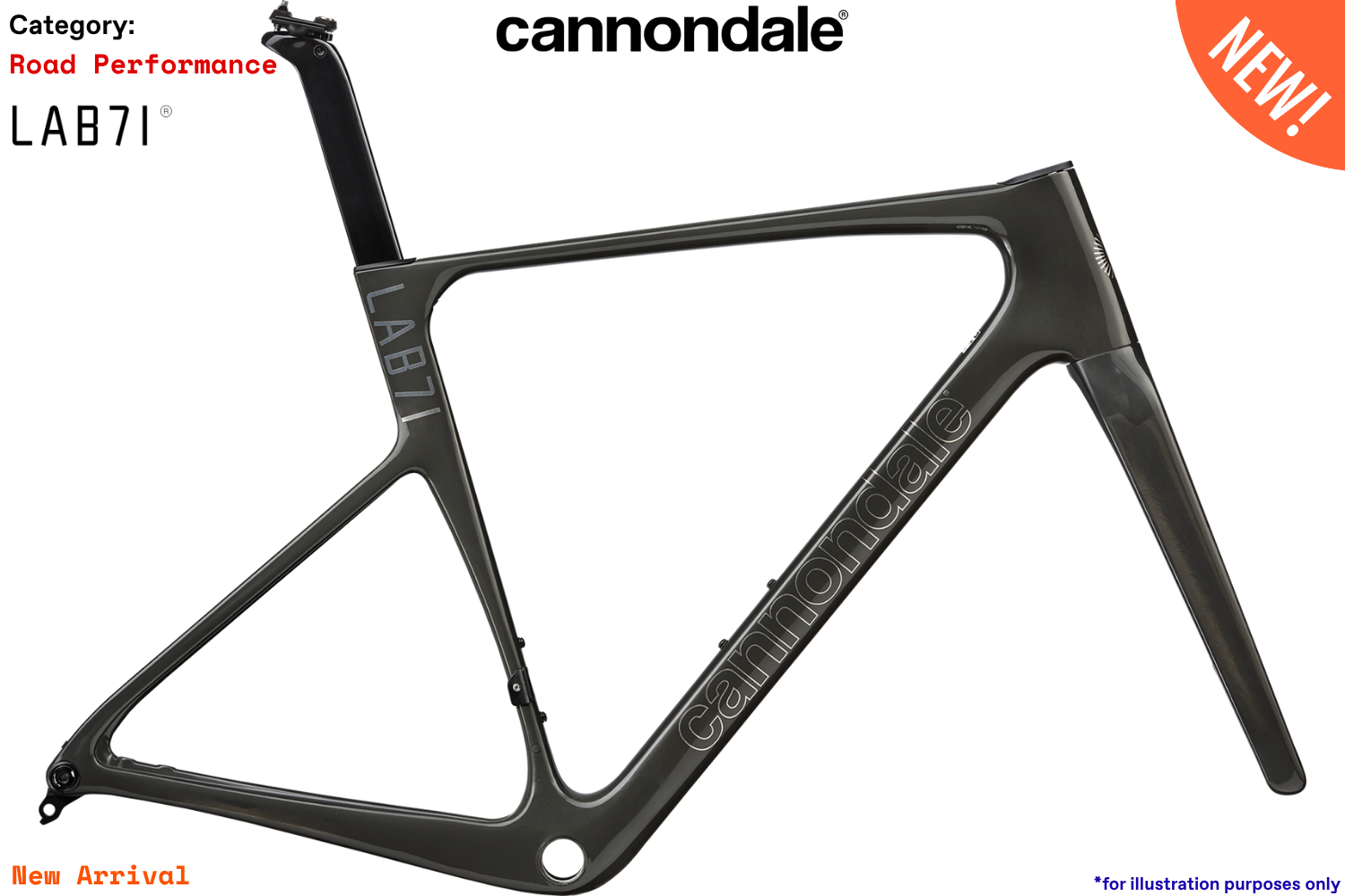 Cannondale SuperSix Evo5 LAB71 - EFP - EF-Team Replica - Frame Kit